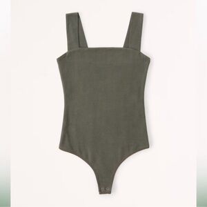 Abercrombie Cotton Seamless Fabric Squareneck Bodysuit